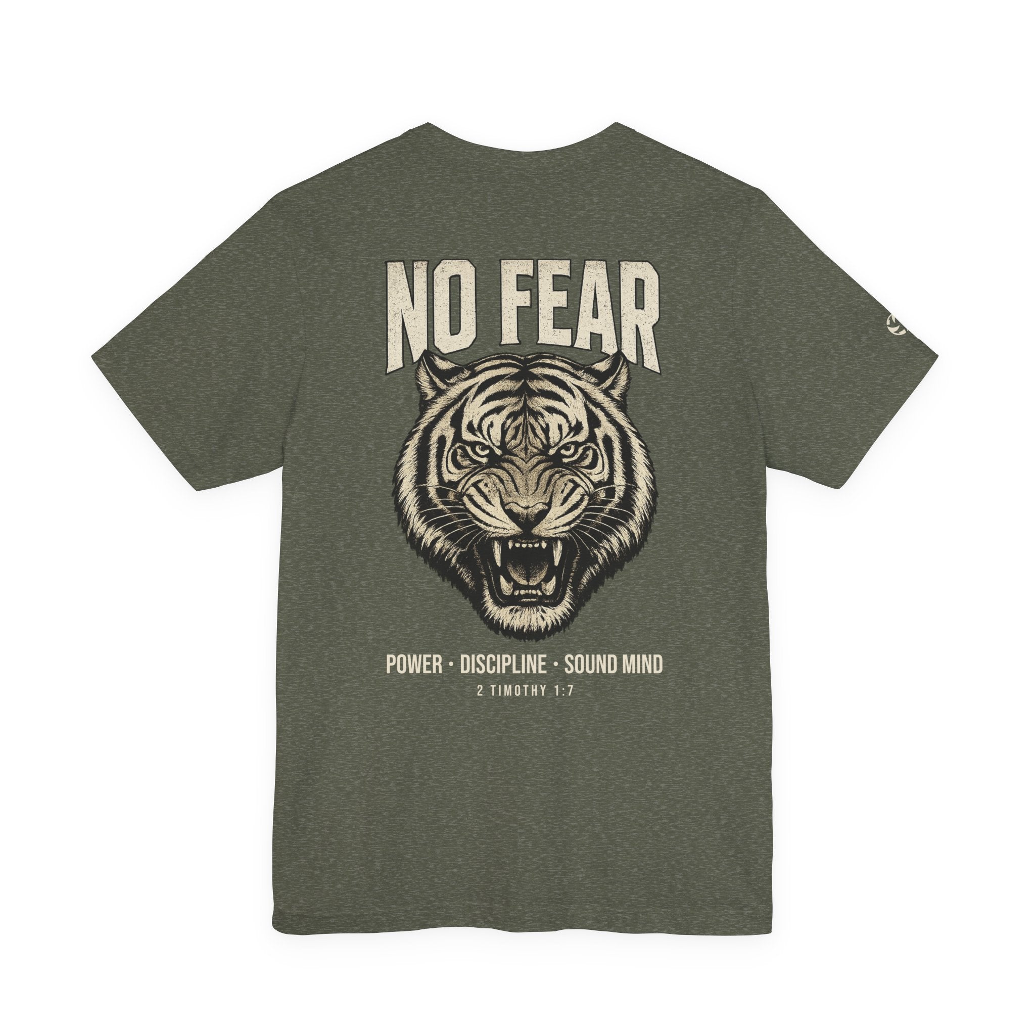 No Fear Tiger Graphic Tee | 2 Timothy 1:7
