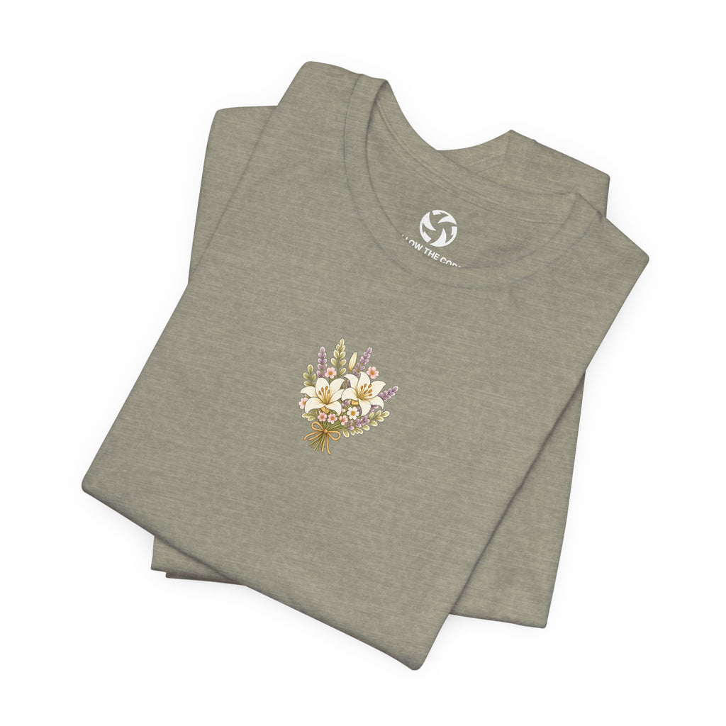 Consider the Lilies Floral Tee | Matthew 6:28–29
