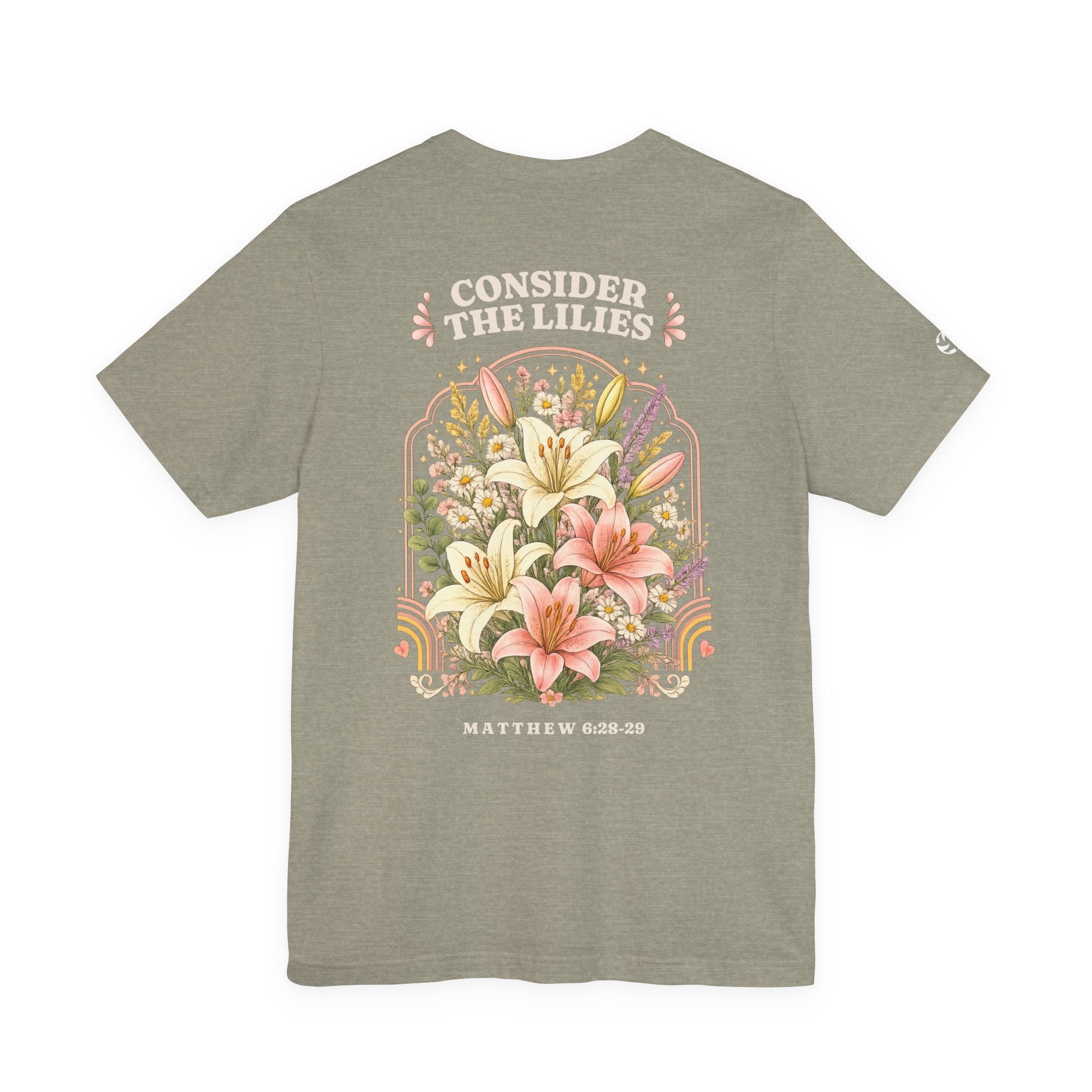 Consider the Lilies Floral Tee | Matthew 6:28–29