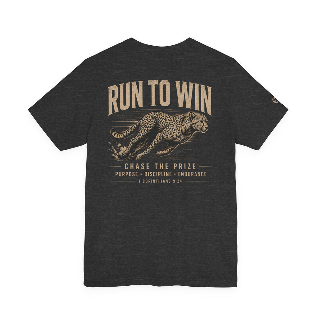 Run to Win Graphic Tee | 1 Corinthians 9:24
