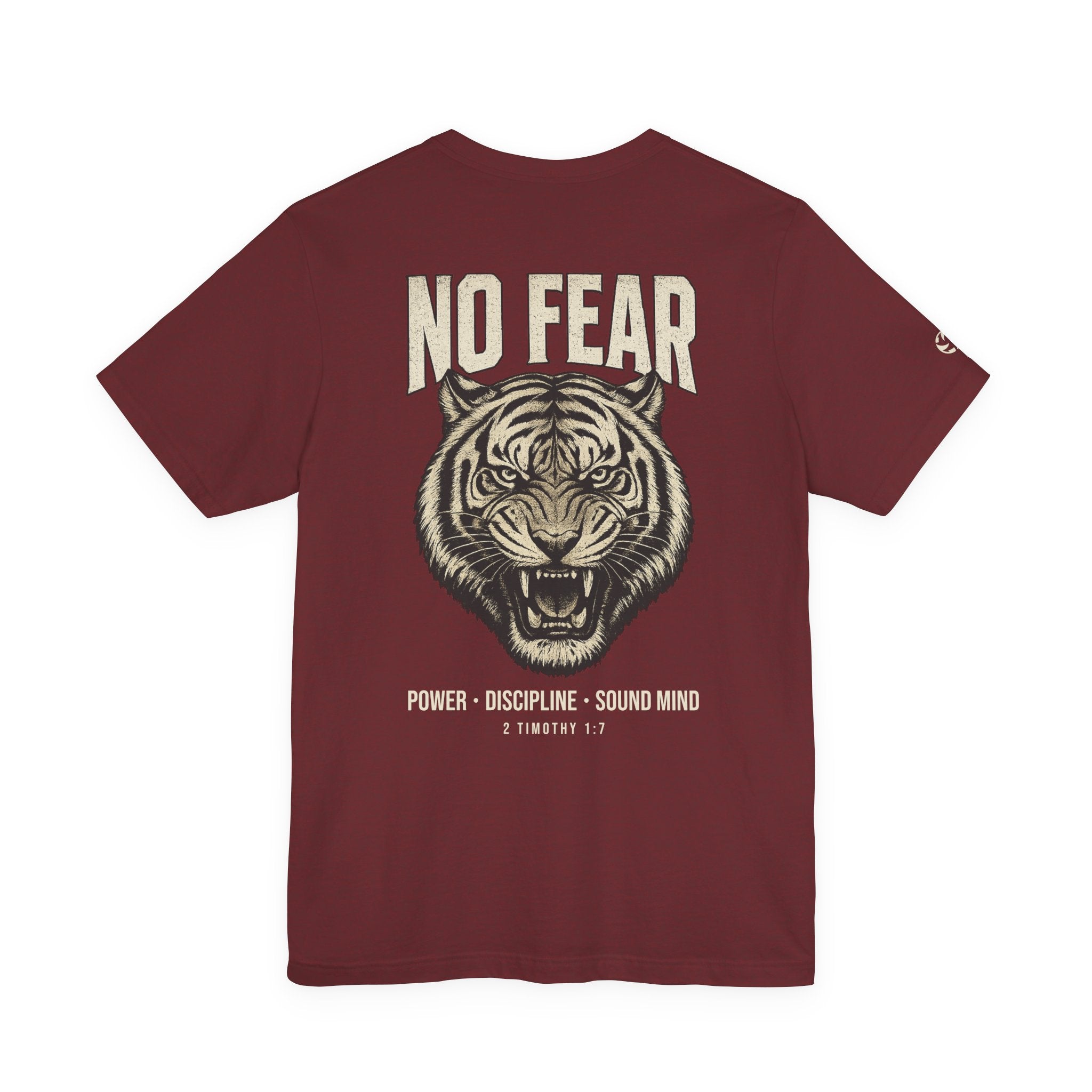 No Fear Tiger Graphic Tee | 2 Timothy 1:7